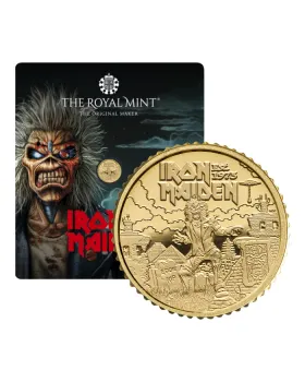 最新 ミュージックレジェンド 2025 イギリス 金貨 アイアンメイデン