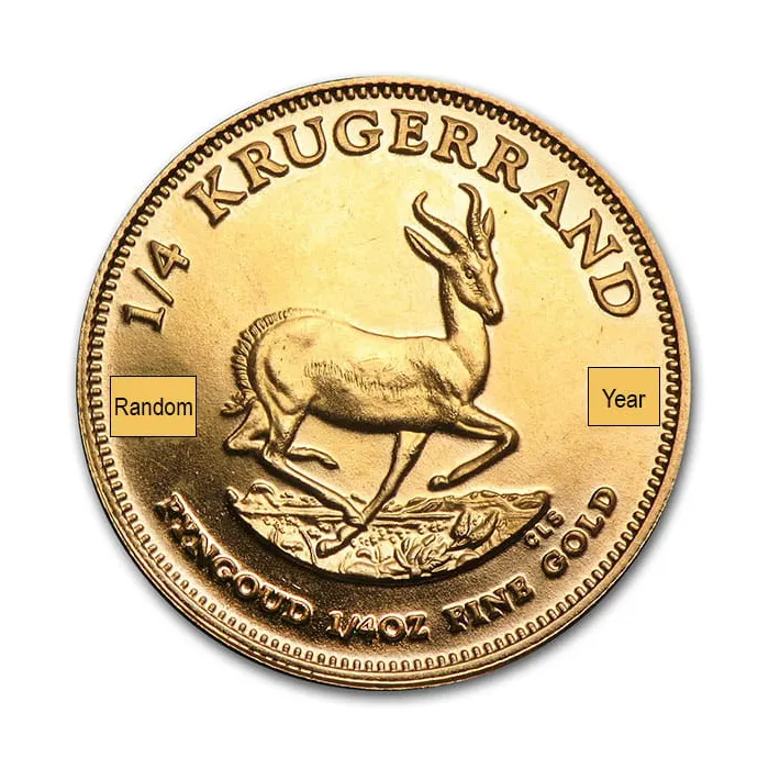 1978 南非富格林.9167金幣1/4盎司