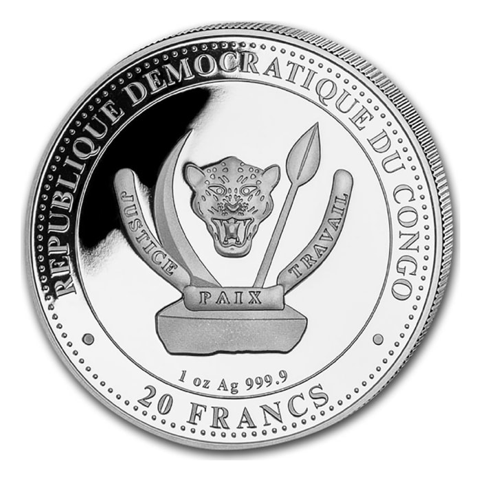 2020 1oz Congo Prehistoric Life - Plesiosaurus 9999 Silver 2020 1oz Congo Prehistoric Life - Plesiosaurus 9999 Silver