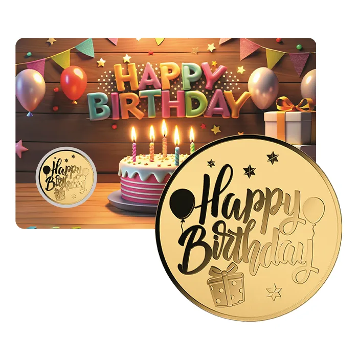 2025 Happy Birthday Silver Ingot – 1 Oz .999 Fine Silver Bar By SilverTowne