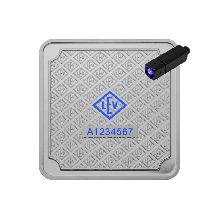 5 gram Geiger .999 Silver Square Minted Bar (In Capsule)