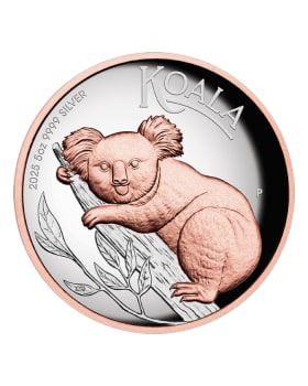 2025 2oz Australia Kookaburra .9999 Silver High Relief Gilded