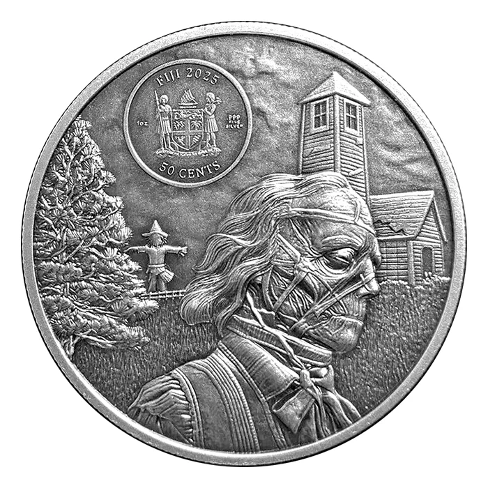 2025 1oz Fiji Halloween .999 Silver Coloured High Relief