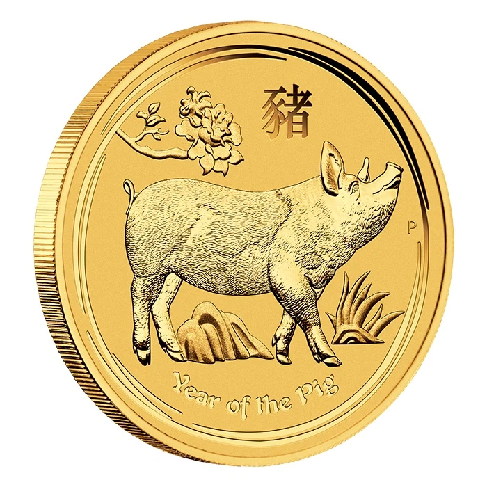 1oz銀貨　2019年干支猪の銀貨 オーストラリア造幣局発行 楽天市場】即納・追跡可 2019 オーストラリア(パース) 干支：亥
