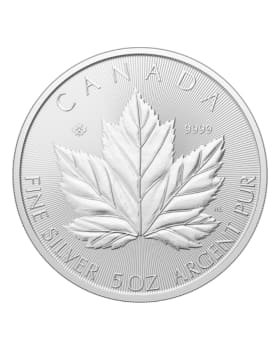 2026 5 oz Canada Grand Maple Leaf .9999 Silver BU Coin