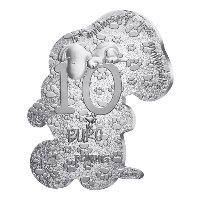 2025 22.2g France Peanuts 75th Anniversary - Snoopy Shaped .999