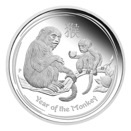 Australian LUNAR 銀貨　申年　2016 Australia Opal Series Lunar Year of the Monkey 2016 1oz