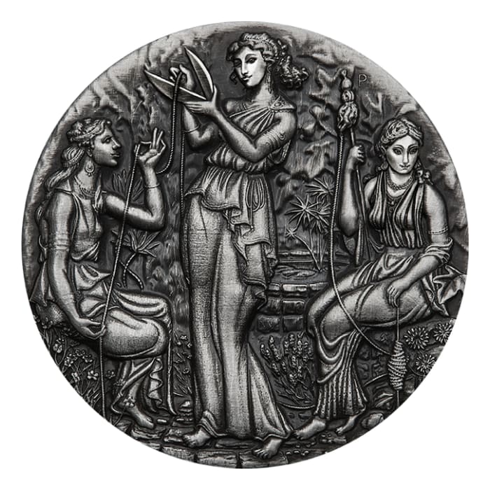 2025 圖瓦盧命運- 摩伊賴.9999高浮雕仿古銀幣2盎司