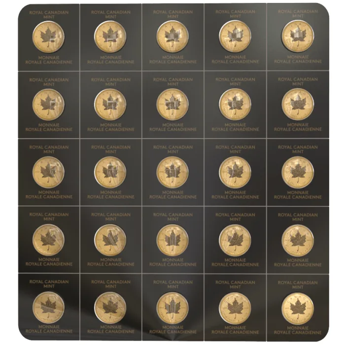 2023 1 gram Maplegram25 Maple Leaf .9999 Gold Coin
