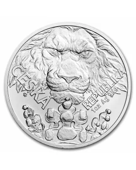 2023 1 oz Niue Czech Lion 999 Silver BU Coin