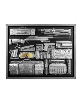 2025 2oz Samoa Mission X - Sniper Rifle .999 Silver Gold Gilded Antiqued Coin