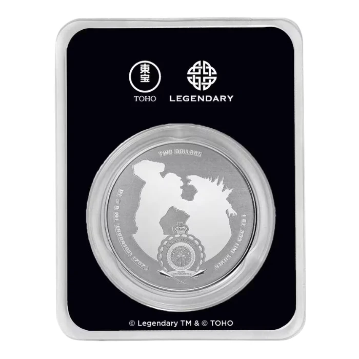 2021 1 oz Niue Godzilla Vs Kong - Kong .999 Silver Colorized BU Coin