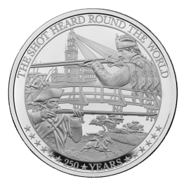 2025 1oz Great Britain 250th Anniversary of the Battle of