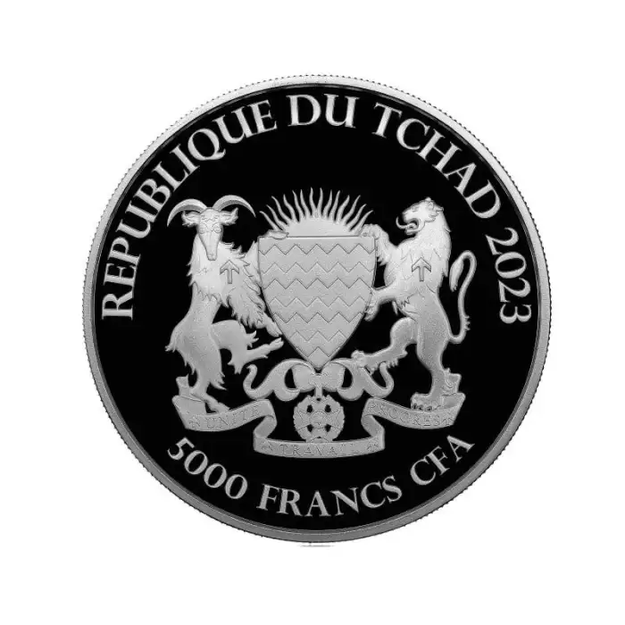 2023 1oz Chad Goddess Europa .9999 Silver BU Coin (Varied