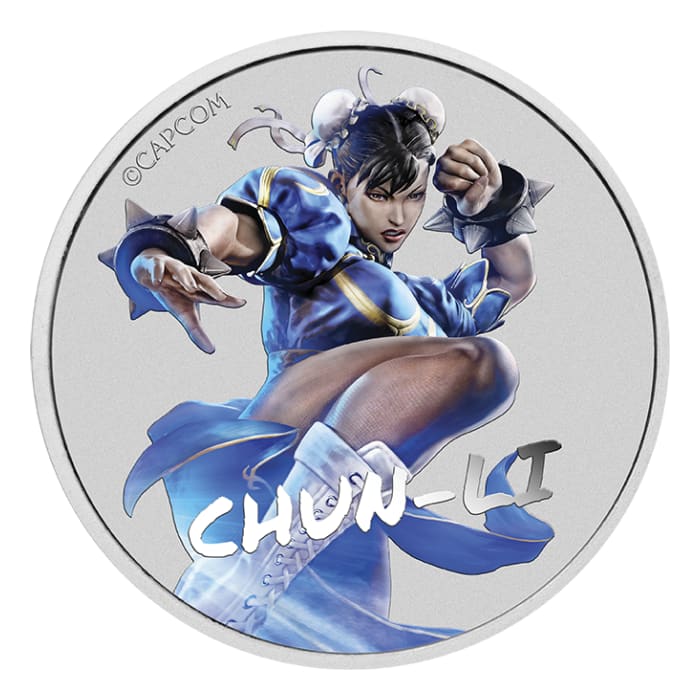 Buy 2022 1oz Tuvalu Street Fighter - Chun Li 9999 Silver Coloured