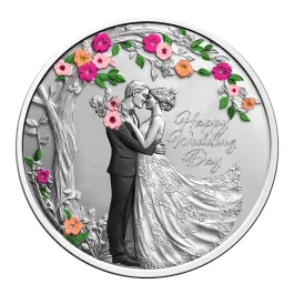 2026 17.5g Niue Wedding .999 Silver Coloured Proof Coin