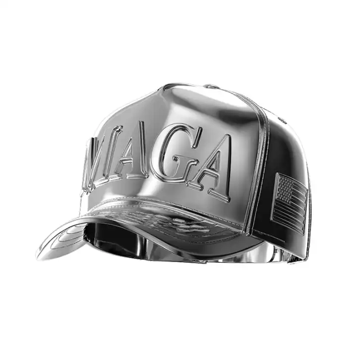 2025 MAGA帽.999精鑄銀雕塑2盎司