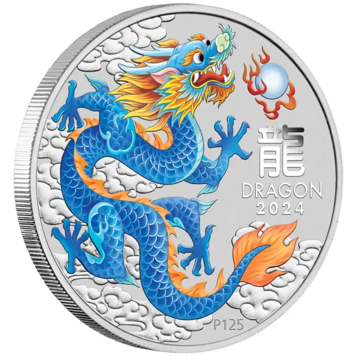 2024 1/2oz Australia Lunar Series III - Year of the Dragon