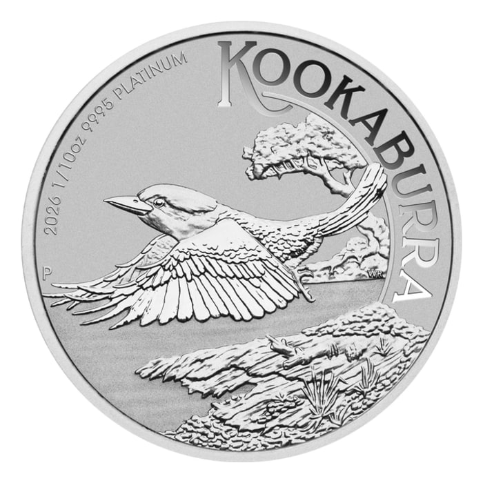 2026 澳洲笑翠鳥.9995鉑金幣1/10盎司