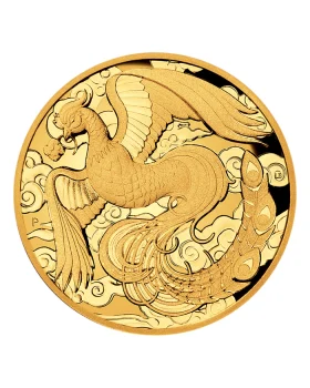 2022 2oz Australia Chinese Myths and Legends - Phoenix .9999 Gold High Relief Proof Coin