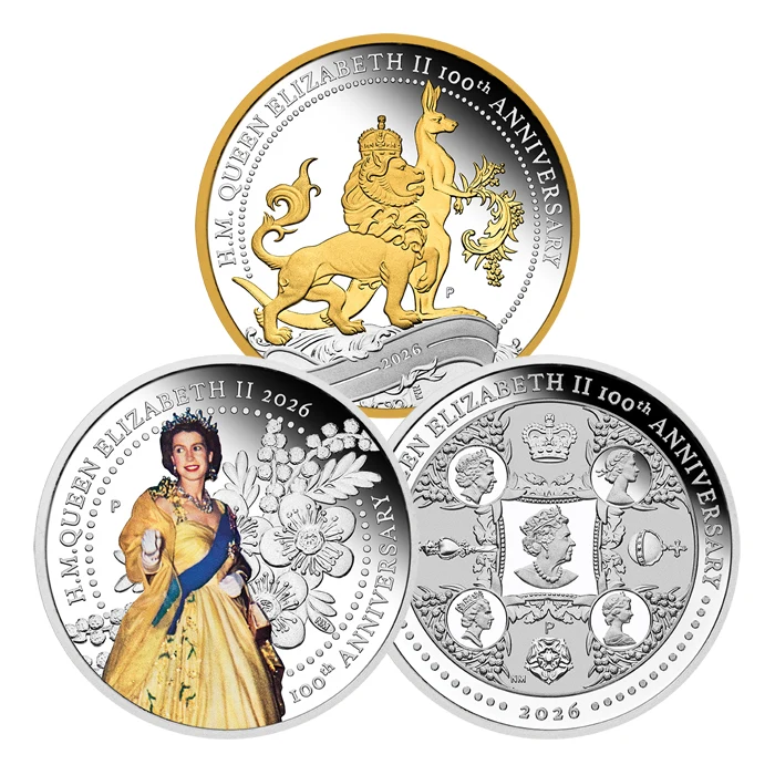 2026 1oz Australia H.M. Queen Elizabeth II 100th Anniversary .9999