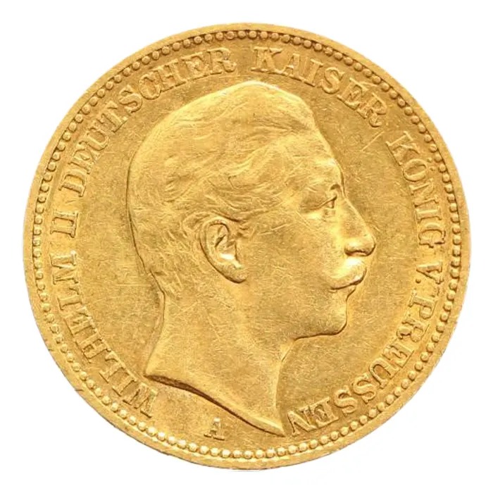 1889 0.2304oz Germany Empire 20 Marks .900 Gold Coin