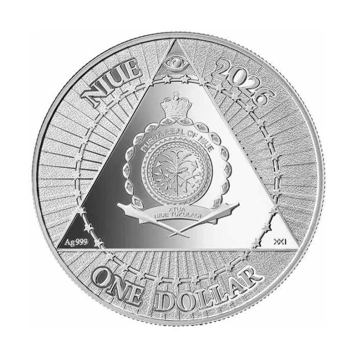 2026 1/2oz Niue Uncle Sam .999 Silver Coloured Proof Coin