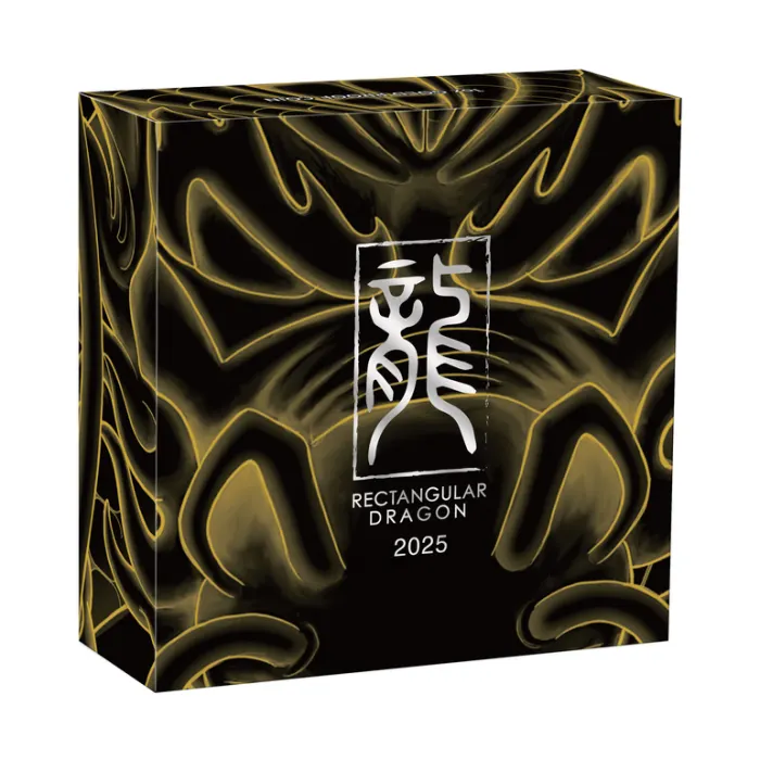 2025 1oz Australia Dragon .9999 Gold Proof Rectangular Coin