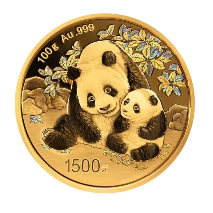 2024 中國熊貓.999精鑄金幣100克