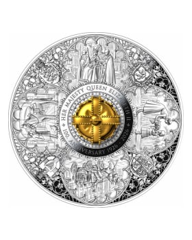 2026 10oz Pitcairn Island Tribute To Queen Elizabeth II Royal Lifetime of Service .999 Gold Plated Silver Proof-Like Coin