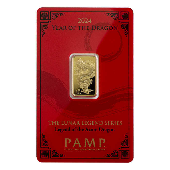 2024 瑞士PAMP龍年月亮傳說系列- 青龍.9999 金條5克
