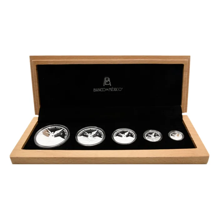 2024 Mexico Libertad .999 Silver Proof 5 Coin Set