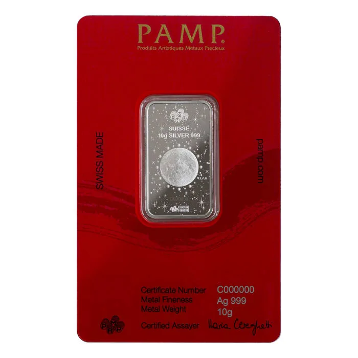 2024 瑞士PAMP龍年月亮傳說系列- 青龍.999 銀條10克