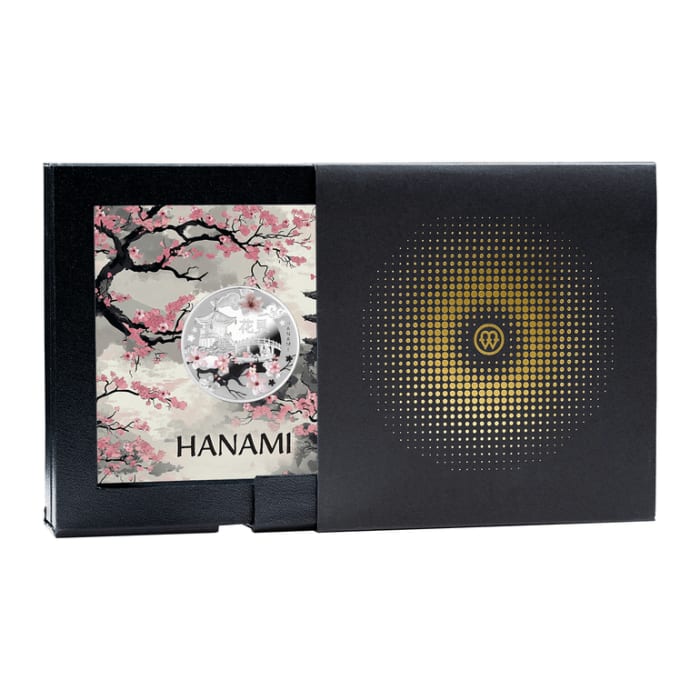 2025 紐埃櫻花的永恆之美- 花見.999彩色精鑄銀幣17.5克