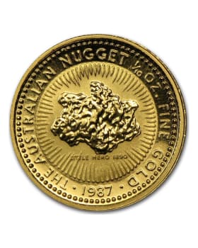 1987 1/2 oz Australia Nugget .9999 Gold Coin