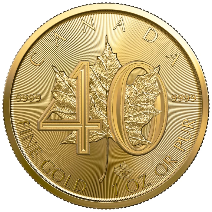 2019 1 oz Canada 40Th Anniversary Of The Gml .9999 Gold