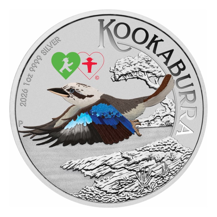 2026 澳洲笑翠鳥.9999彩色銀幣1盎司(卡裝) (世界錢幣博覽會特別版)
