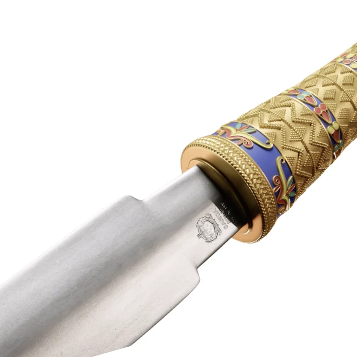 2025 薩摩亞法老圖坦卡門的匕首.999彩色鍍金仿古銀幣2盎司