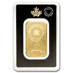 1 oz Royal Canadian Mint RCM .9999 Gold Bar (In Assay)