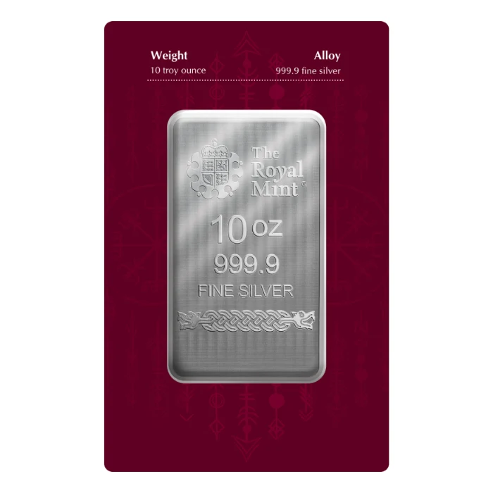 2026 10oz Great Britain Norse Gods - Loki .9999 Silver Bar (In Card)