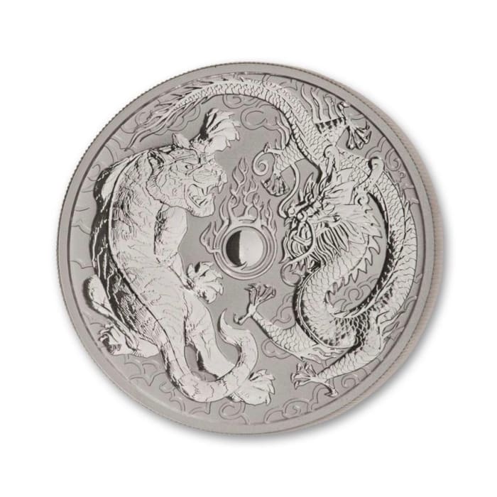 2018 1oz Australia Dragon and Tiger Silver Coin (NGC MS70 First