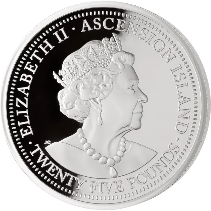 2022阿森松島現代大師Jody Clark 聖佐治屠龍.999精鑄銀幣5盎司(包裝盒損壞)