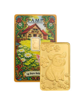 2024 1 oz Asahi Lunar Dragon .9999 Gold Bar (In Assay)