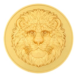 2025 1 oz Fiji Lion .999 3D Ultra High Relief Silver Gilded Coin