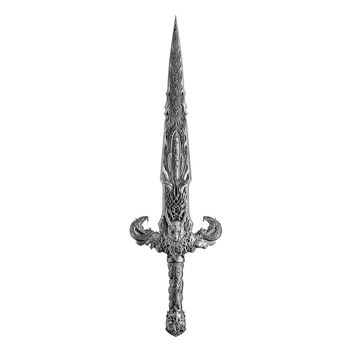 2026 1oz Laevateinn (Loki's Sword) .999 Silver Antiqued Ultra High
