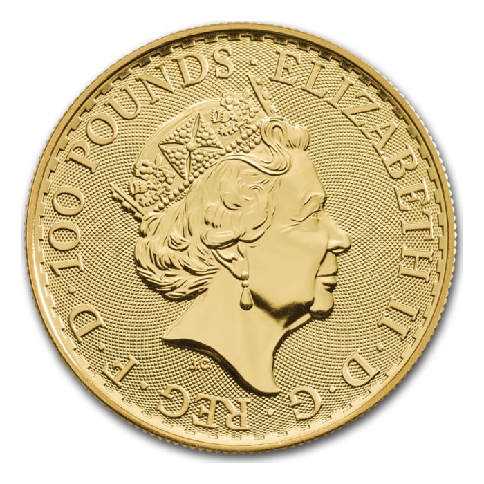 2018 英國東方紋飾不列顛女神.9999金幣1盎司(PCGS MS69)