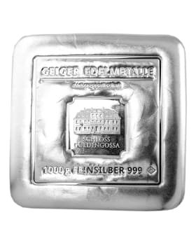 1 kg Geiger .999 Silver Cast Bar