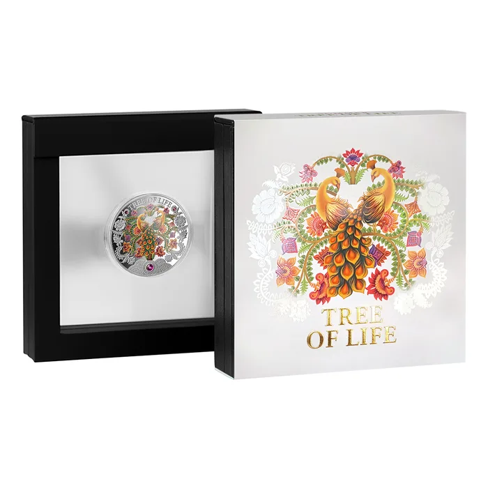 2026 1oz Ghana Summer Tree Of Life .999 Silver Coloured Proof Coin