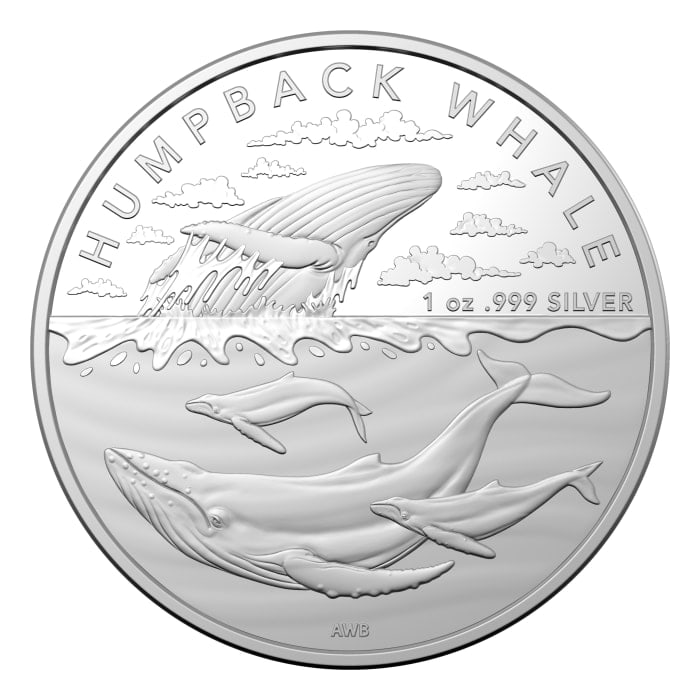 オーストラリア 2023 1 oz Australian Antarctic Territory - Humpback Whale