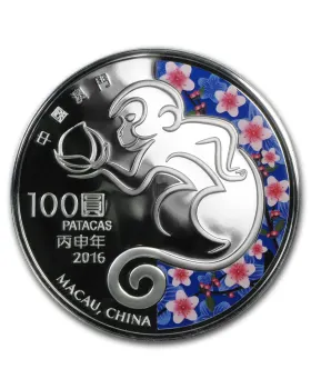 Australian Silver Lunar Series 2016 - Year of the Monkey - 1 oz